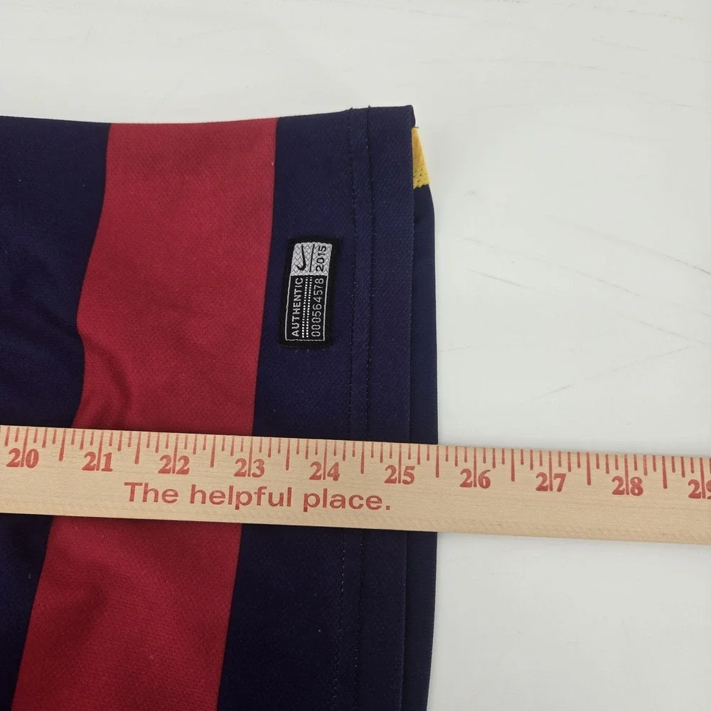 Barcelona FC 2015 2016 Home Football Shirt Soccer Jersey #10 Messi Nike Small